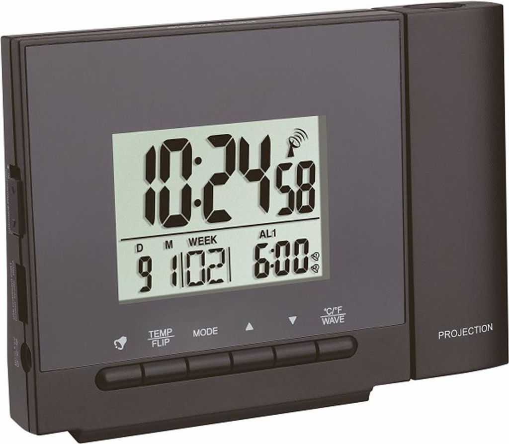 Funk-Projektionswecker mit Temperatur 60.5013.01 TFA Produktbild 