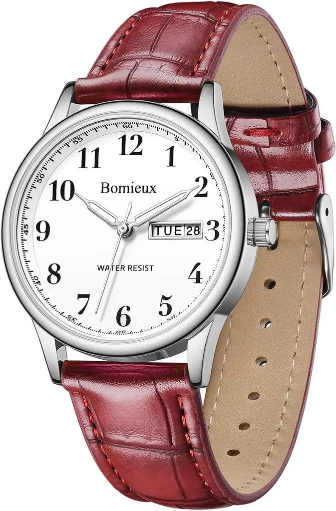 Orologio da Polso Uomo Analogico con Data - Design Minimal in Pelle - 6