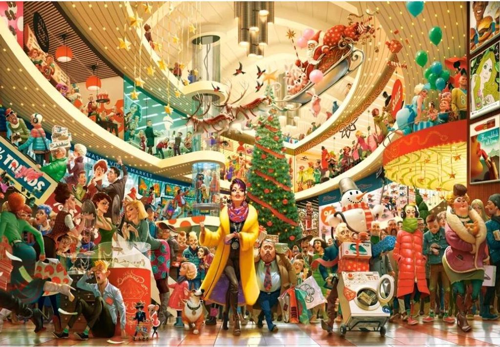 CASTORLAND Puzzle Art Collection: Bláznivé nakupování 1500 dílků