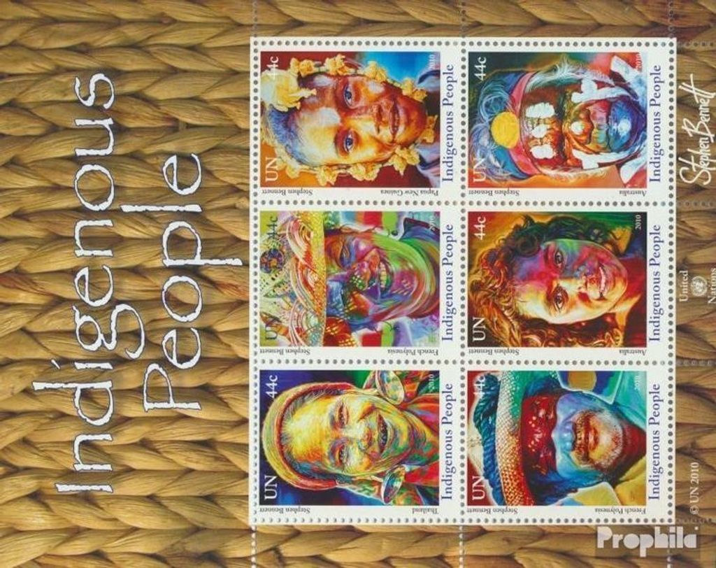 Briefmarken UNO - New York 2010 Mi Block35 (kompl.Ausg.) postfrisch Indigene Menschen