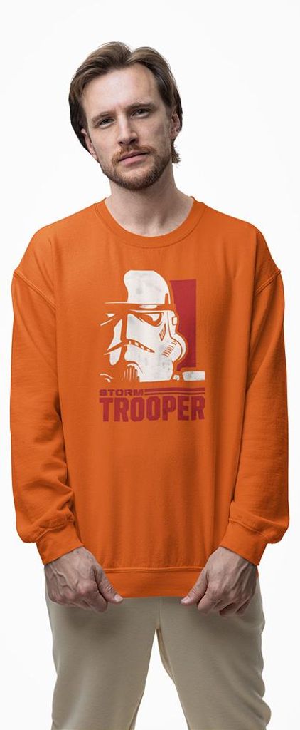 D&B Design Uni Pullover SWMO00098 Star Wars Orange-Größe 3XL