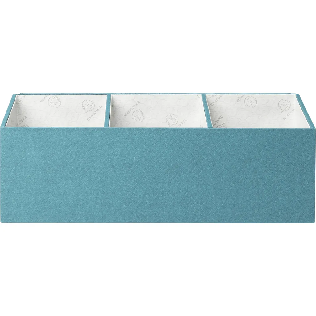 Exacompta OfficeByMe 2x Organiseur de bureau 4 compartiments Bleu 68603E