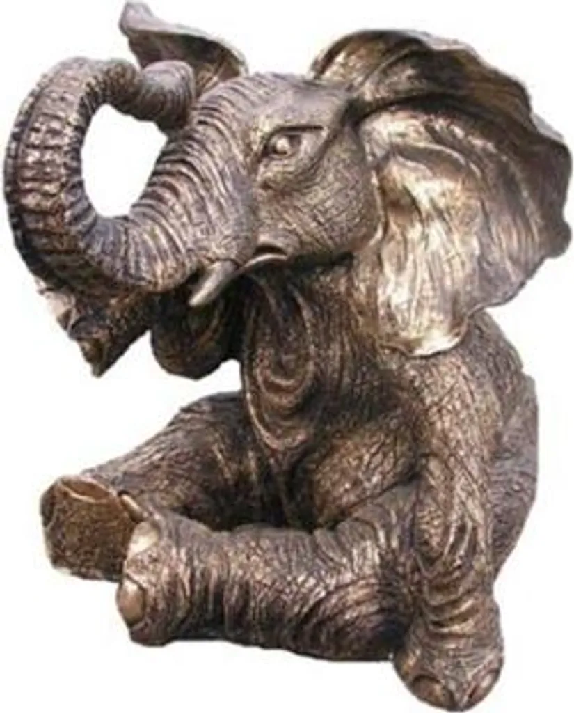 Statue Éléphant Deko Figure Sculpture 46 cm Design Nouveau A132