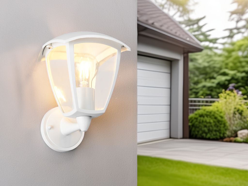 LED Landhausstil Außenwandleuchte Wandlaterne Außenlampe Hausbeleuchtung, H:24cm