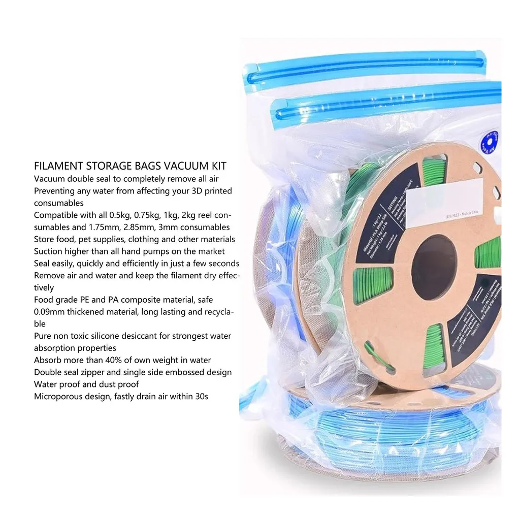 Offerta Kit Conservazione Sottovuoto 43 Pezzi per Filamento 3D - 11