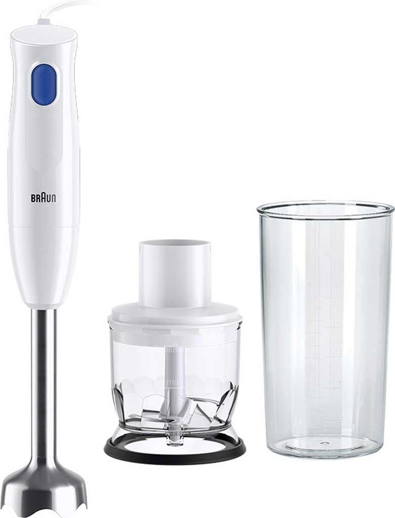 BRAUN Stabmixer Set MQ10.201.M 450Watt weiß/blau Immagine del prodotto 