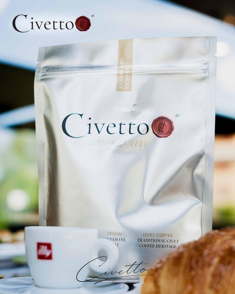 Civetto® Kopi Luwak kávová zrna 100 g – prémiová káva Obrázek produktu 