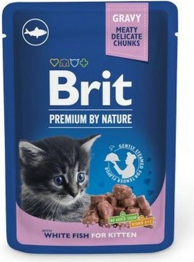 BRIT PREMIUM CAT Kitten Weißfisch (Beutel) 100g Produktbild 