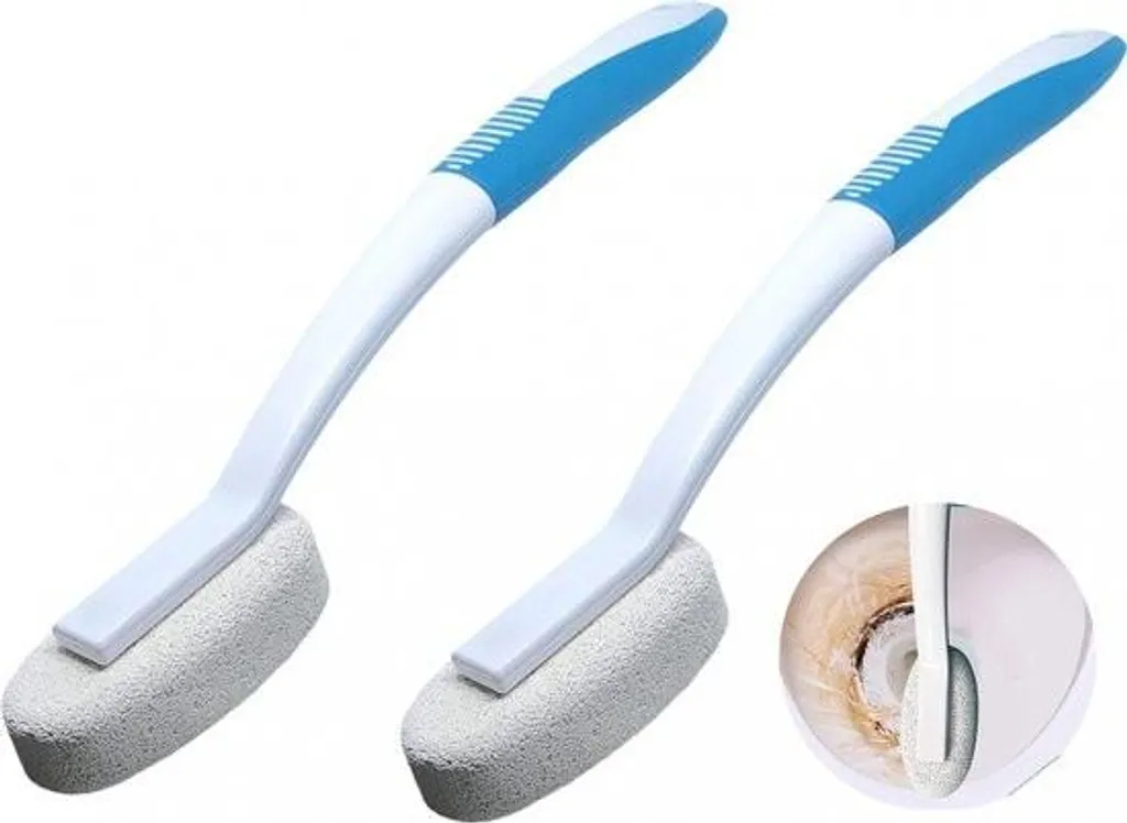Brosse à récurer en pierre ponce pour cuvette WC et surfaces en céramique