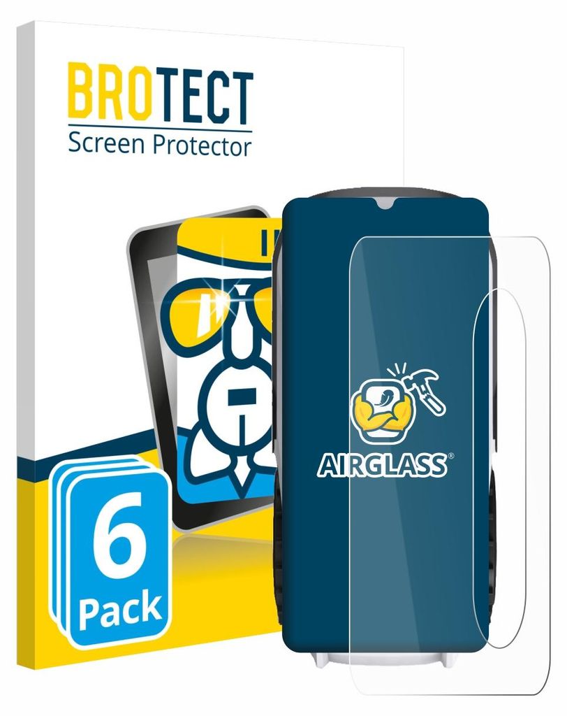 6x BROTECT Schutzglas für Ecovacs Goat O800 RTK Schutzfolie Panzer Folie Glas Display Schutz klar