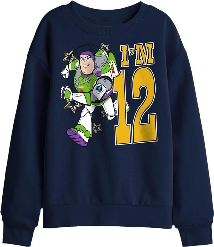 Toy Story - "I ́m 12" Sweatshirt für Kinder, Geburtstag TV29674 (128) (Marine)