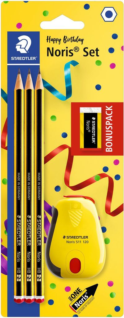 STAEDTLER Bleistiftset Noris Jubiläum Blisterkarte gelb / Produktbild 