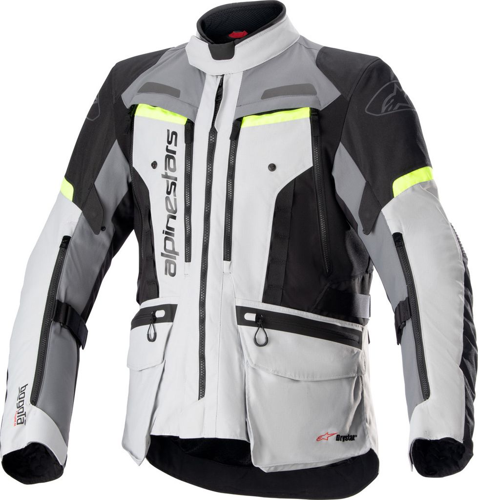 Alpinestars Bogota Pro Drystar wasserdichte Motorrad Textiljacke, grau, S
