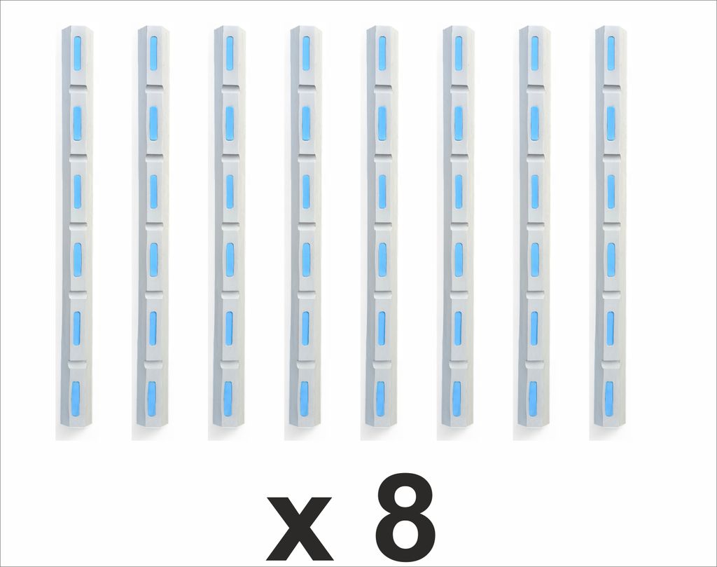 Marina 8 Set da 8 parabordi grigi 98x8x6 cm – Parabordi in Immagine del prodotto 