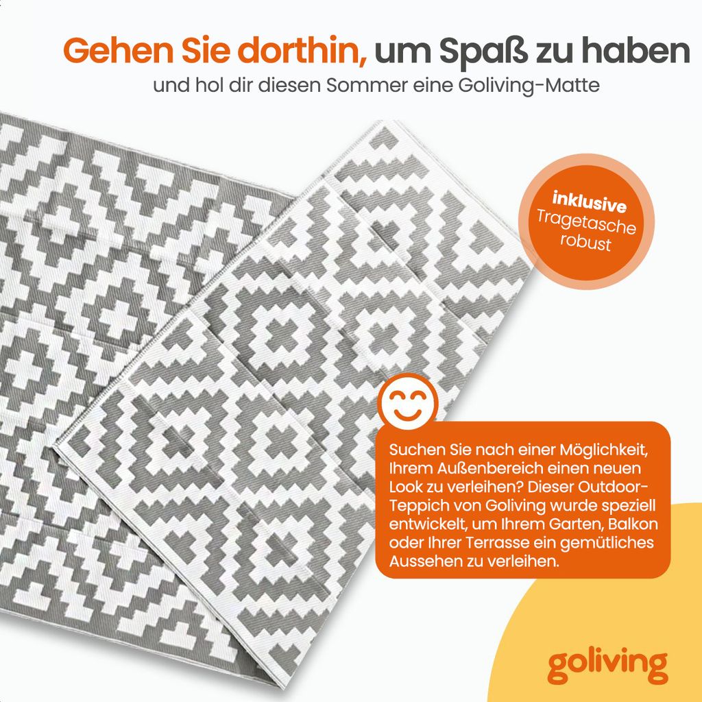 Goliving Outdoor Teppich Summer Diamond - 183x290CM - Produktbild 4