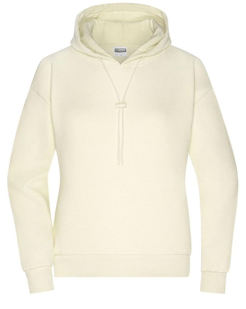 James and Nicholson - Kapuzenpullover für Damen - Für die Freizeit LT2395 (XS) (Vanille)