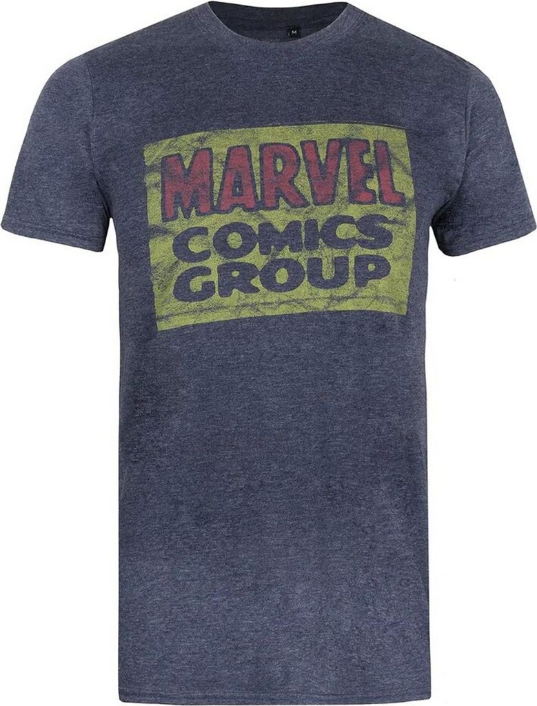 Marvel - "Comics Group" T-Shirt für Herren TV748 (XXL) (Marineblau meliert)