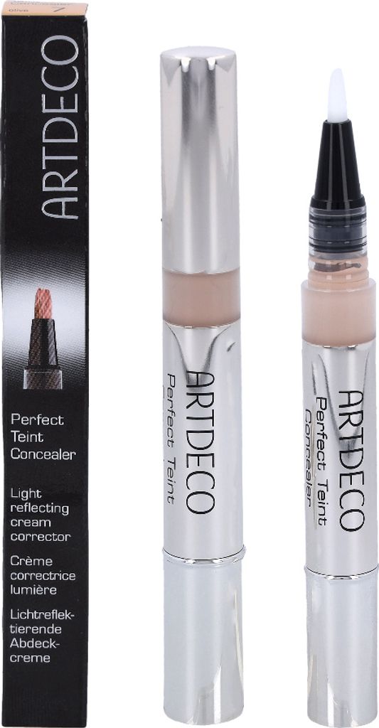 A product shot of an Artdeco Perfect Teint Concealer and its packaging.