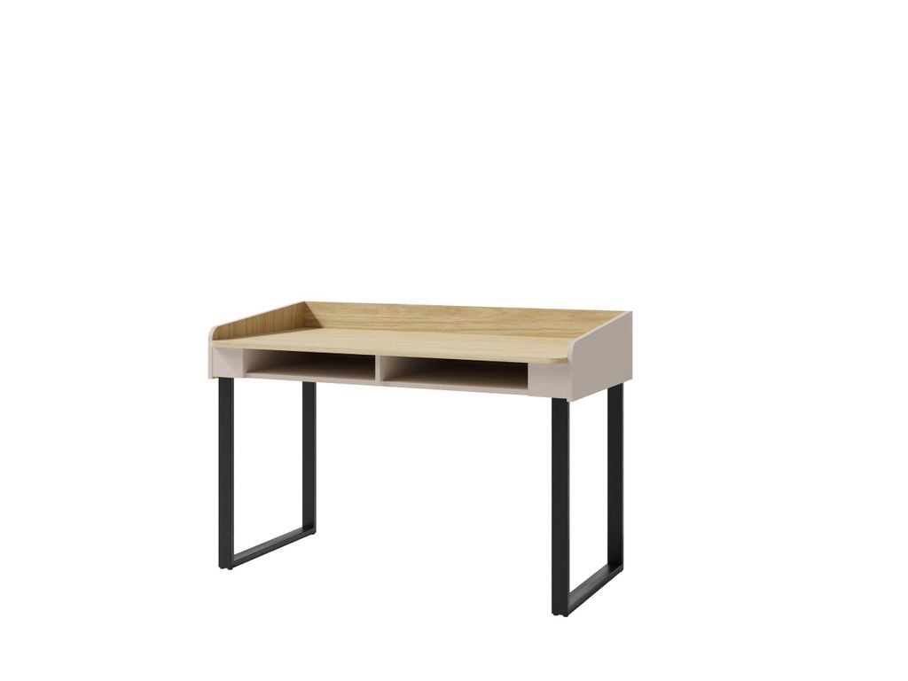 Masseno Schreibtisch VETTA 125x64,5x83 cm Bürotisch Computertisch, Beige