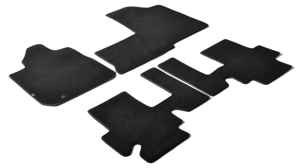 Tapis de voiture sur mesure en moquette noire pour Fiat Multipla Lampa