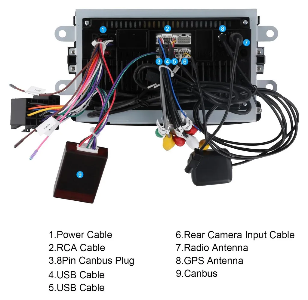 Poste Radio Android 13 Double DIN Renault Duster avec Écran Tactile HD - 4