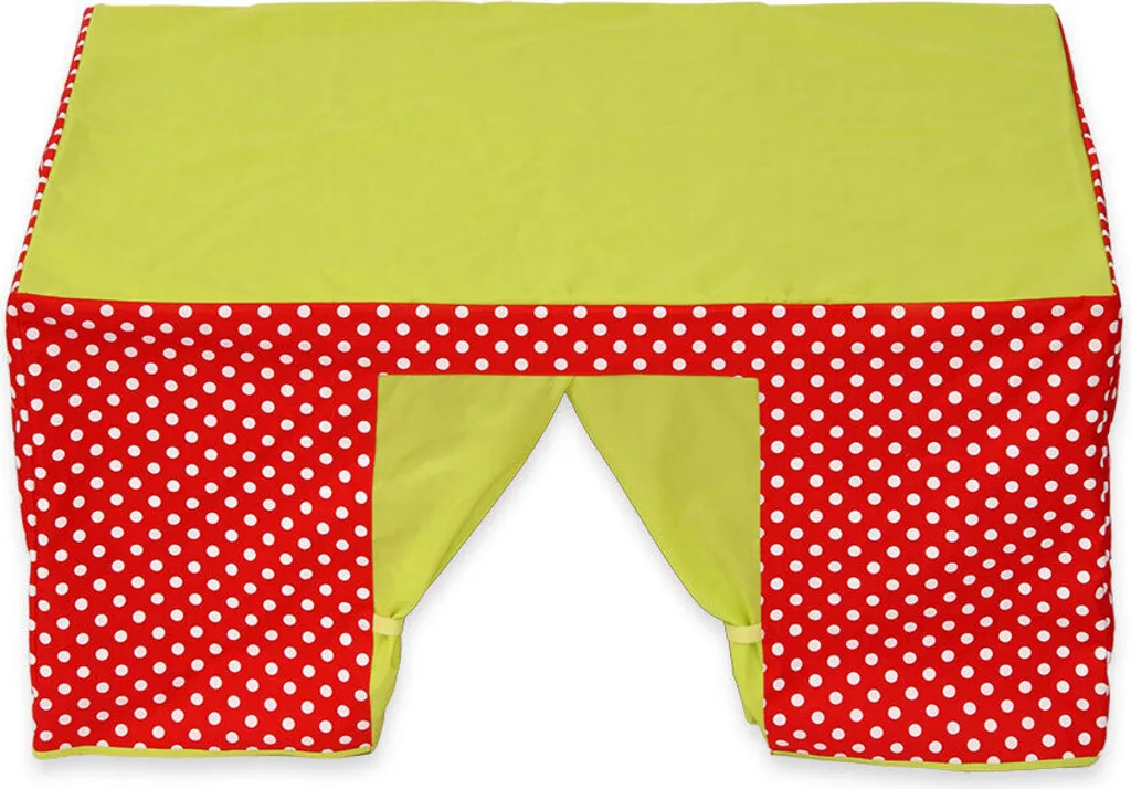 Tente de table Betzold rouge pour activités ludiques et refuge