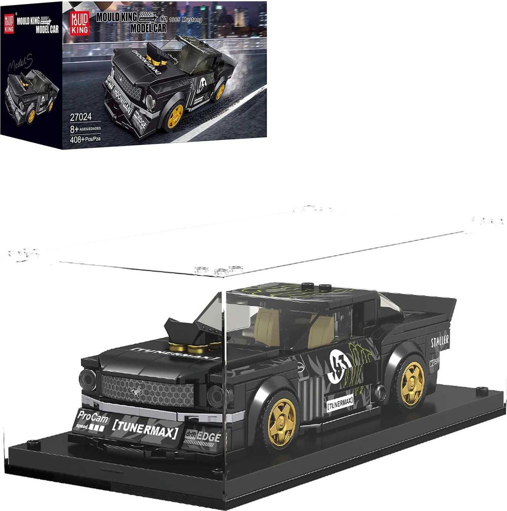27024 - černé sportovní auto včetně vitríny (Mould King) Obrázek produktu 