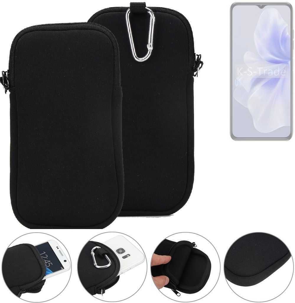 K-S-Trade Neopren-Hülle Handyhülle kompatibel mit Oukitel C38 Schutzhülle Neoprenhülle Sleeve Schutz-Hülle Gürtel Tasche Case Holster