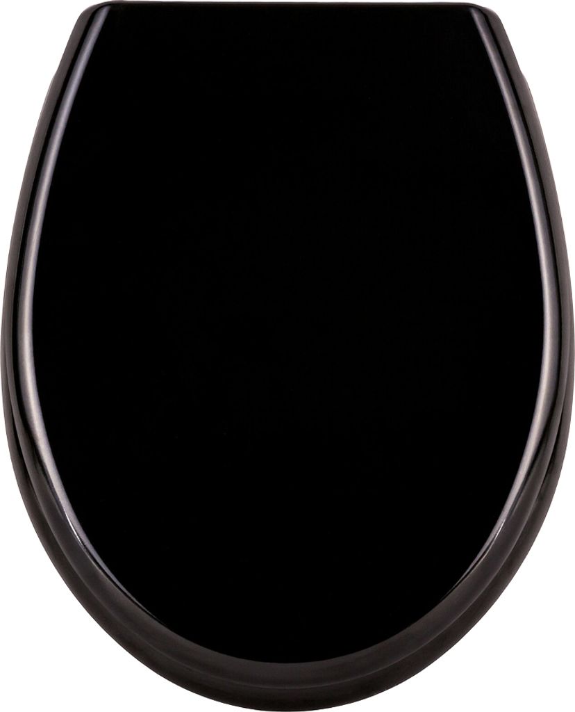 YUENFONG Toilettendeckel Absenkautomatik WC Sitz Klobrille mit Softclose Toilettensitz aus Hartplastik Antibakteriell Klodeckel aus Duroplast - Sch...