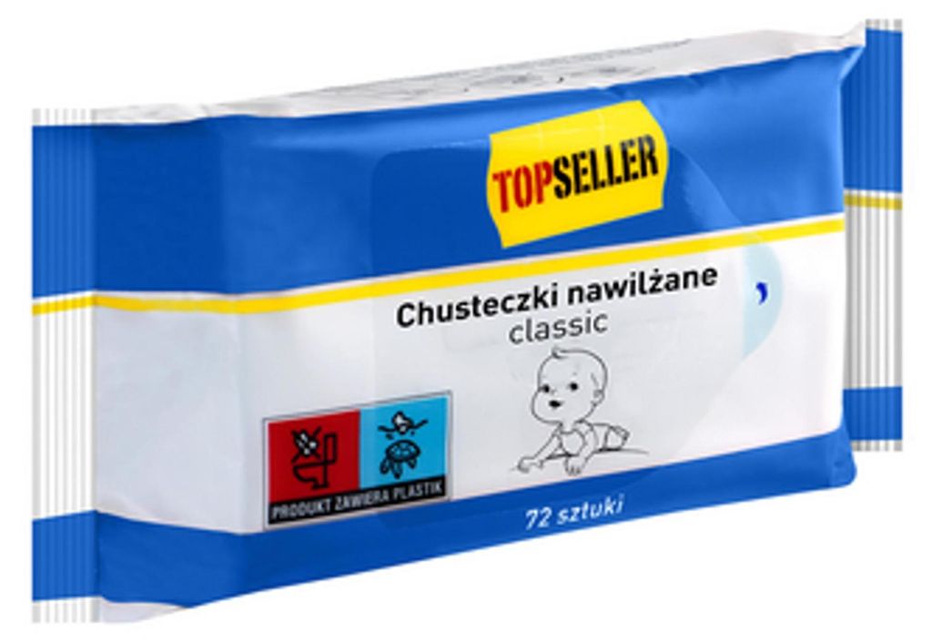 Salviettine umidificate Classic per bambini e neonati, 72 Immagine del prodotto 