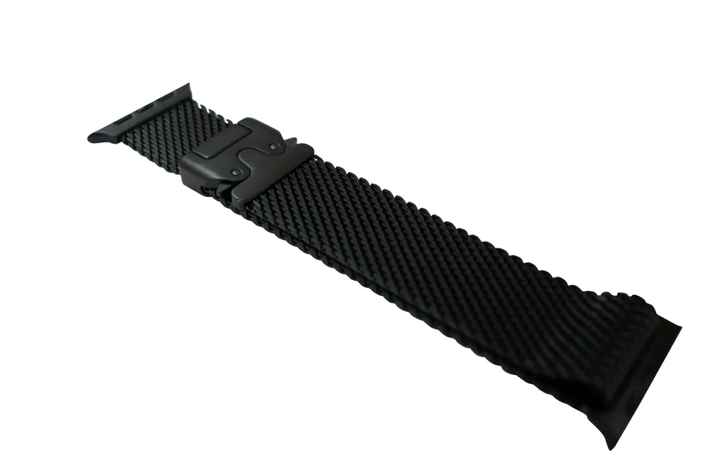 Bracelet de montre en maille métallique noire pour Apple Watch Ultra