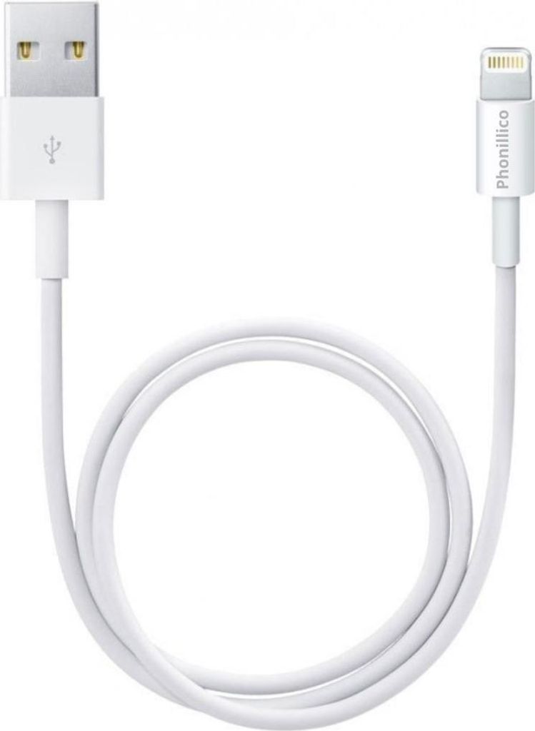 Kabel USB Lightning für iPhone 5 / 5S / SE (2016) / 6 / 6S / 6 PLUS / 6S PLUS / 7 / 7 PLUS / 8 / 8 PLUS / X / XS / XS MAX / XR - Weiß 3m Phonill...