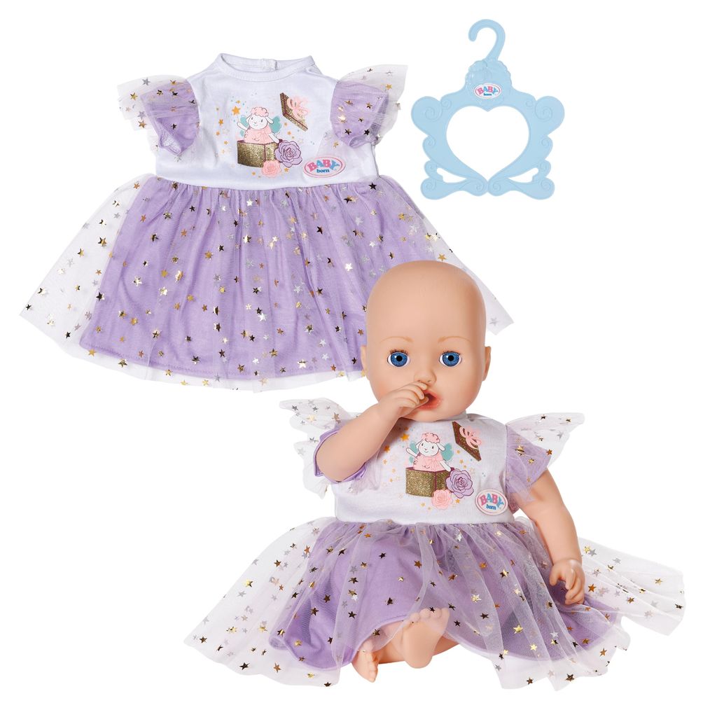BABY born lila Tutu-Kleid mit Sternen für 43cm Puppen Produktbild 