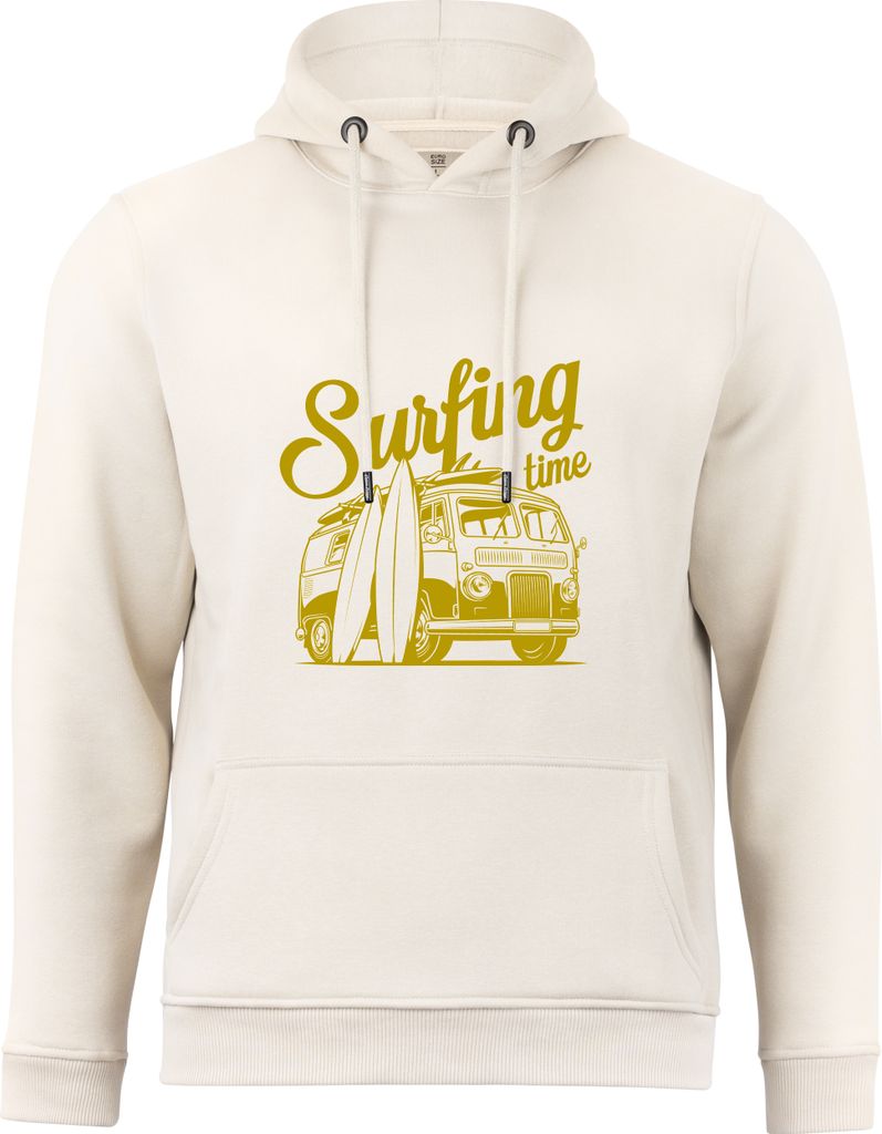 Cotton Prime Kapuzensweatshirt Surf Time - Urlaub & Meer 3XL sand