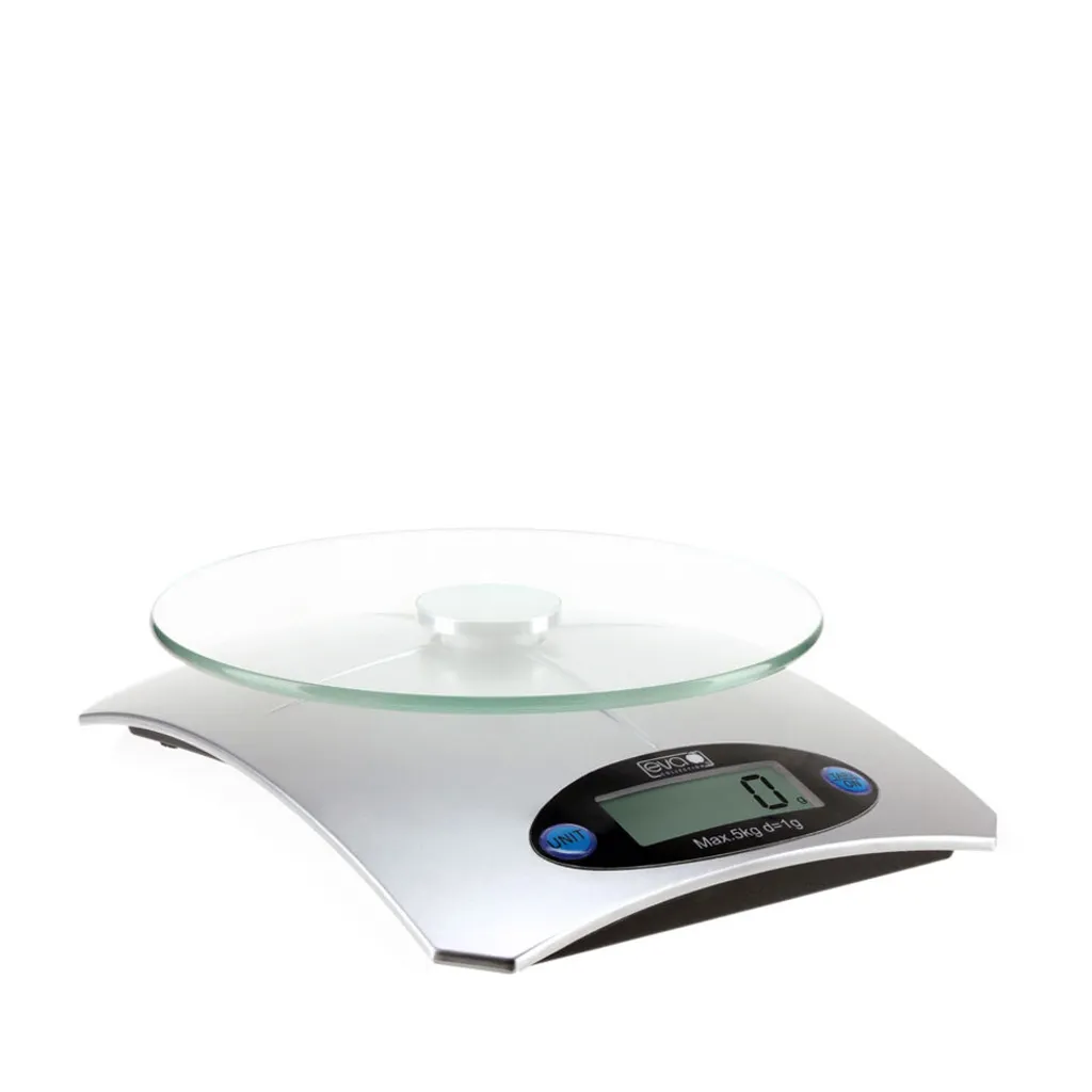 Bilancia da Cucina Eva Digitale in Vetro 5kg/1g | Offerta Online