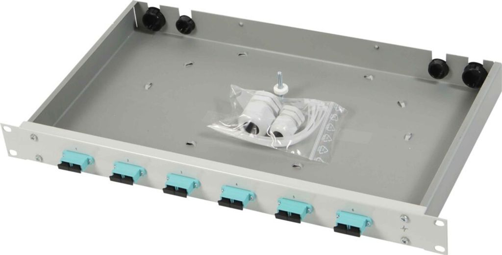 Telegärtner Karl Gärtner Spleißbox mit Kupplungen 6xLCD Keram blau1HE TNSB-Be (H02030A0628)
