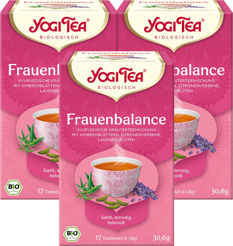 3 x YOGI TEA Frauenbalance | 3 x 30,6g