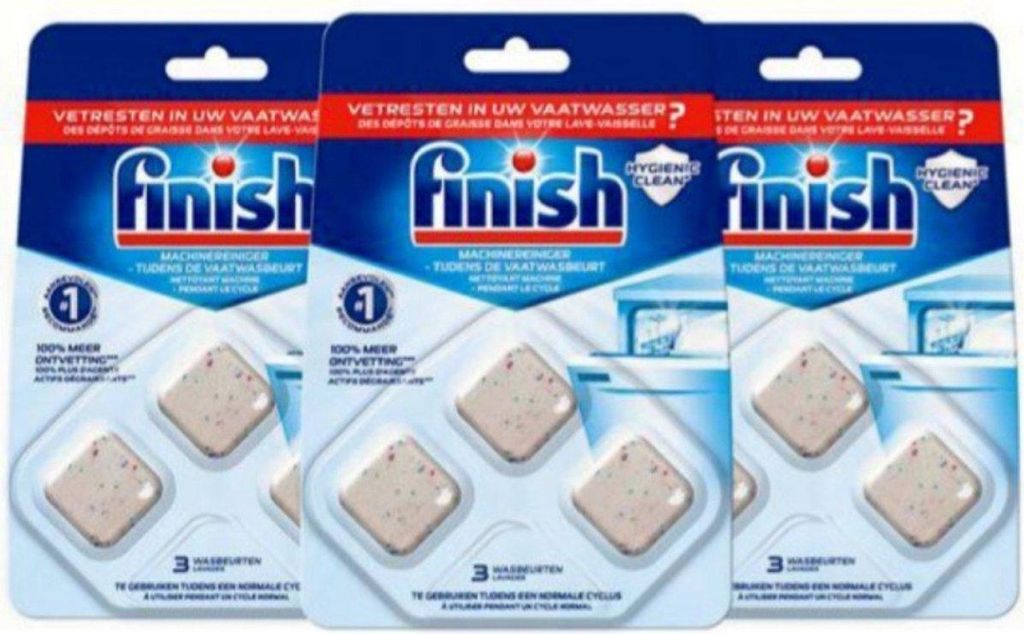 Finish Maschinenreiniger während des Waschens - 9 Stück