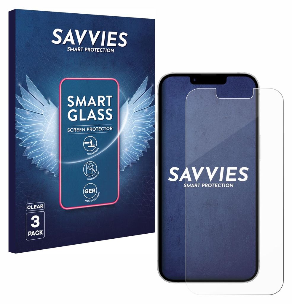 3x Savvies Schutzglas Folie für Apple iPhone 17e 9H Panzer Schutzfolie Glas Displayschutz klar transparent
