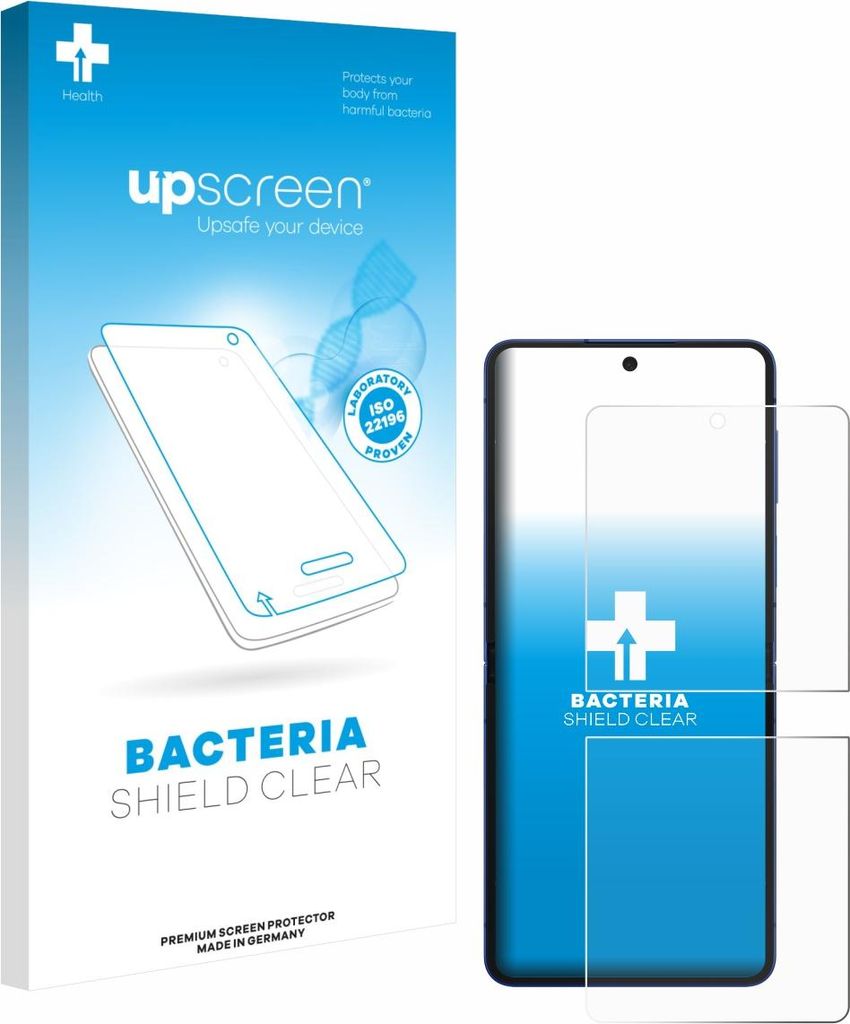 upscreen Schutzfolie für Samsung Galaxy Z Flip 7 Displayschutz Displayschutzfolie Folie Klar antibakteriell