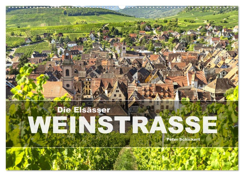 Die Elsässer Weinstraße (Wandkalender 2027 DIN A2 quer), CALVENDO Monatskalender