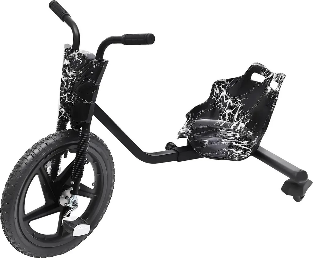 Tricycle pour Enfants de 6 Ans - Véhicule de Glisse Réglable Noir