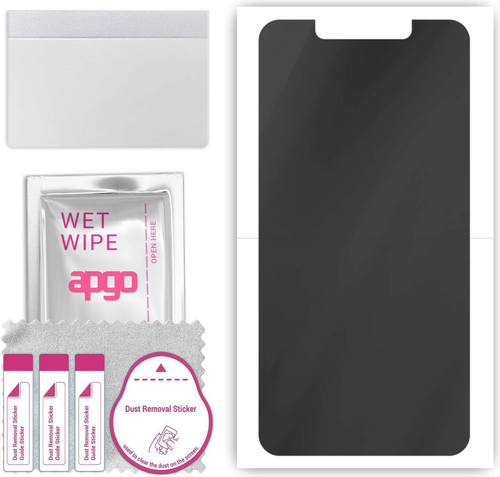 apgo Hydrogel Blickschutzfolie, Matt, kompatibel mit Tecno Spark 3, Privacy Displayschutzfolie, Schutzfolie mit Positionierhilfe, Anti-Spy, kratzfe...