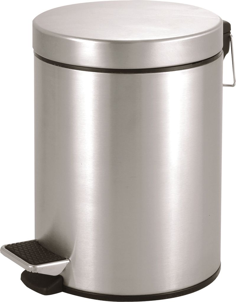 Treteimer 5L, matt gebürstet Produktbild 