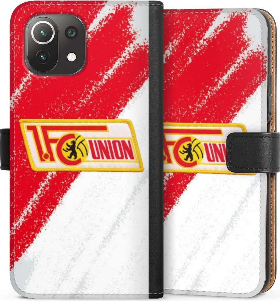 DeinDesign Klapphülle für Xiaomi Mi 11 Lite 5G Handytasche Lederhülle Tasche 1. FC Union Berlin Logo Offizielles Lizenzprodukt
