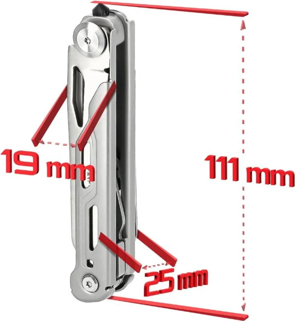 Survival-Multitool 7-in-1 Multitool-Set avec Embouts de Vissage Précis - 5