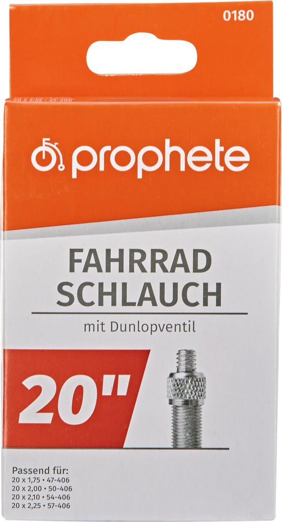 Prophete 0180 Fahrradschlauch 20 x 1,75 - 2,125 (47-57-406) Produktbild 