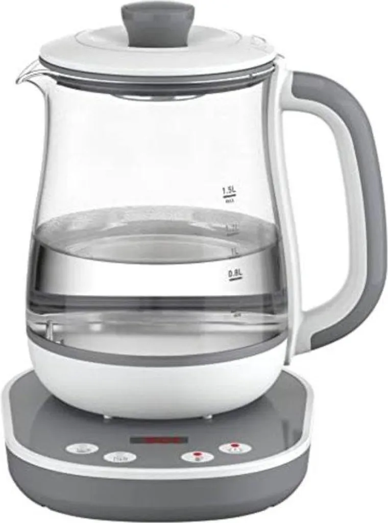 Théière en verre borosilicate élégante avec infuseur amovible en inox
