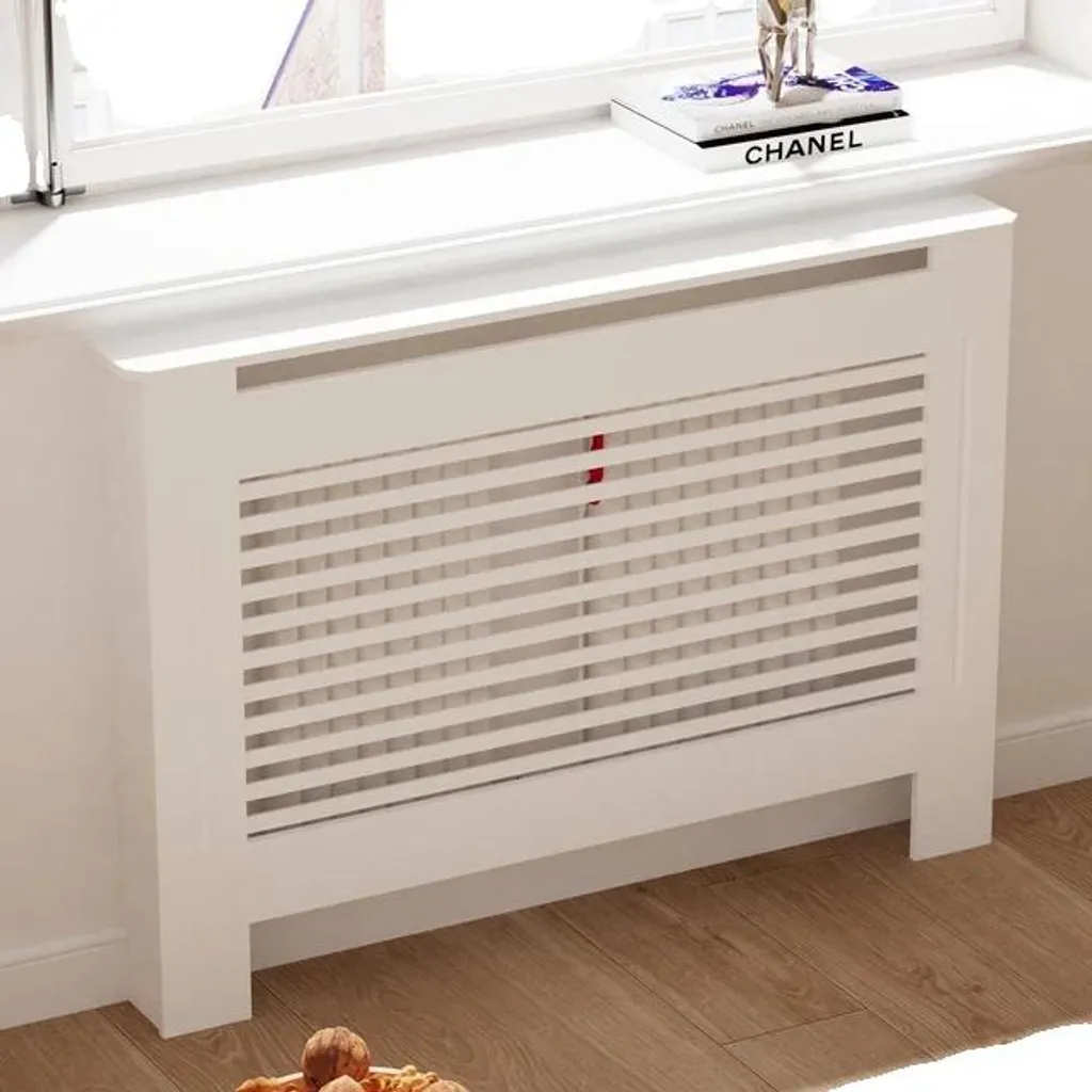 Cache-radiateur en bois MDF grande dimension pour salon et couloir chic