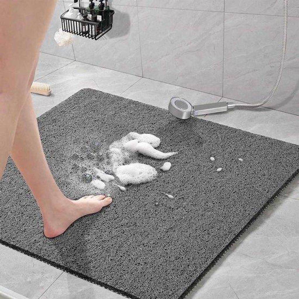 Antirutsch Dusche Matte 60x60cm weich grau